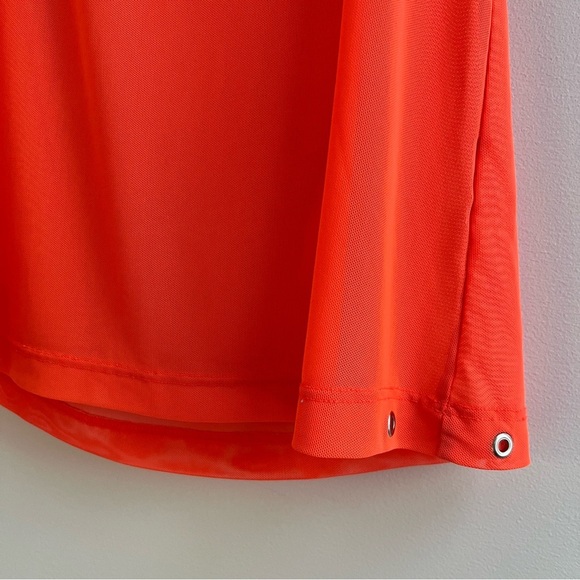 [bebe sport] mesh scoop neck racerback tank top neon orange S - Picture 5 of 5